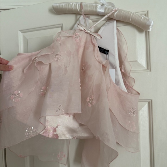 Flane Pink Ruffle Halter - Picture 3 of 5